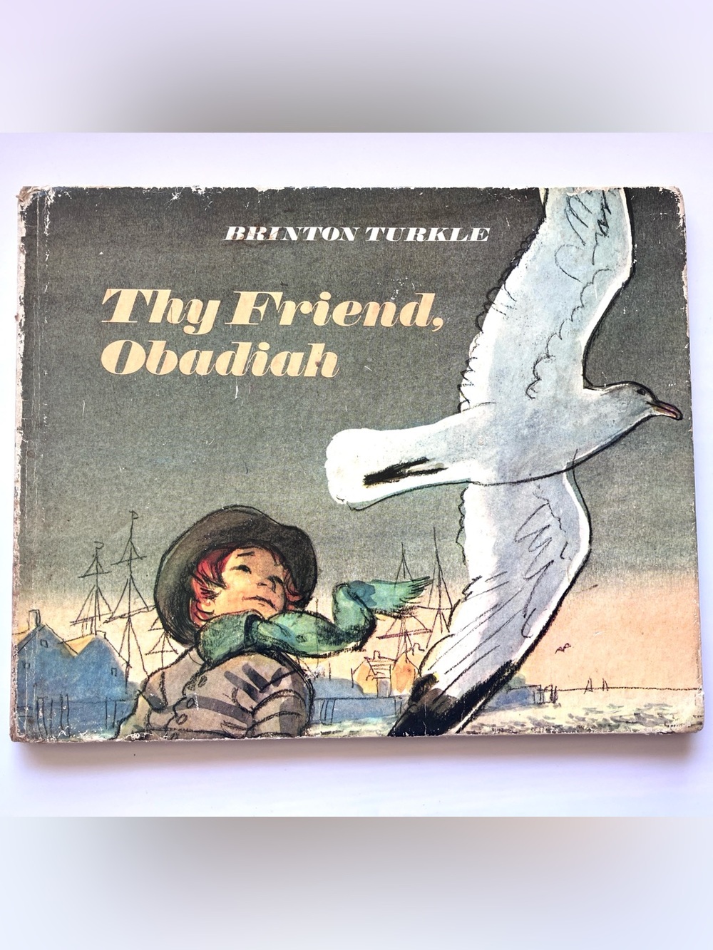 📙3/$12📙 Vintage Thy Friend, Obadiah by Brinton Turkle Hardcover Book